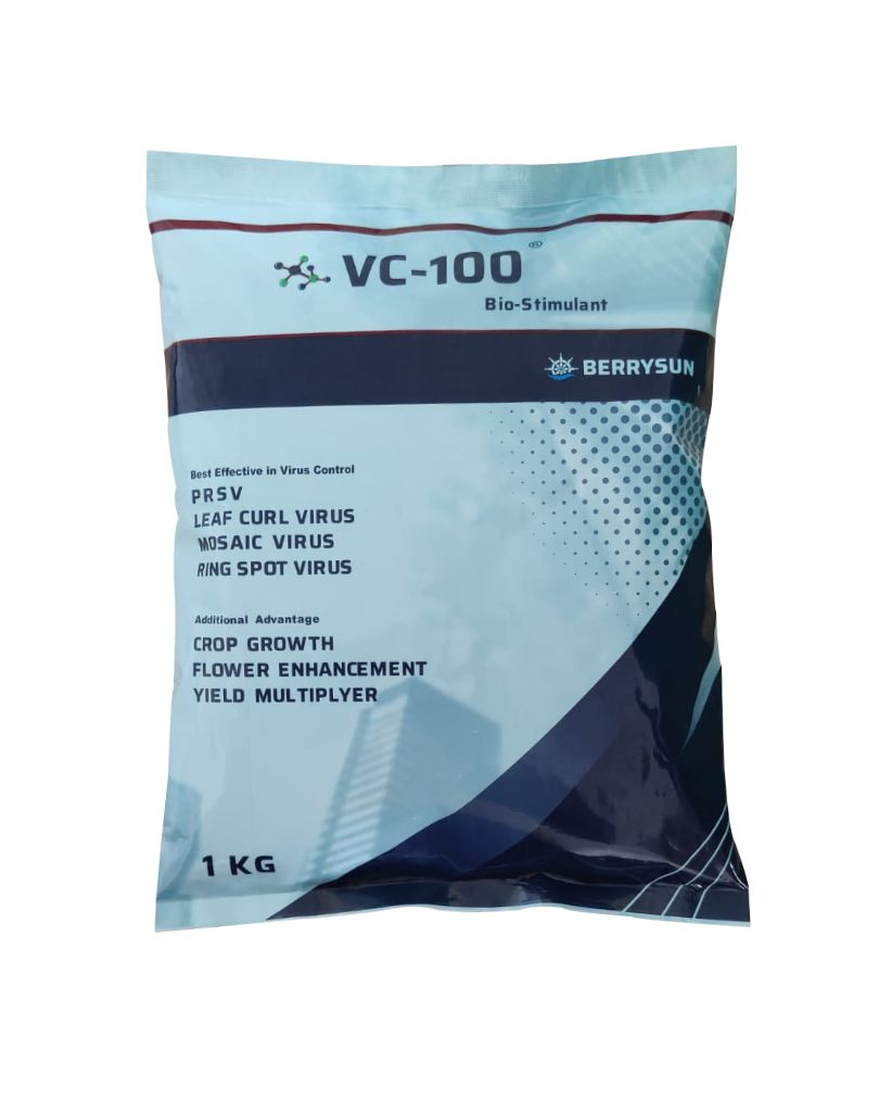 VC – 100 Plant Protection (Anti-Virus) White Pack, Applicable with Fungicide, Best effective for Best Effective to Control on Virus in Chilli, Tomato, Papaya, Brinjal, Bitter Gourd, Green Gram, Capsic