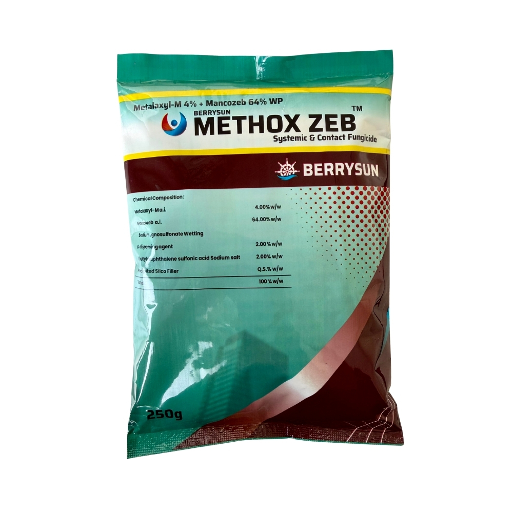 METHOX ZEB (Metalaxyl-M 4%+Mancozeb 64%WP)